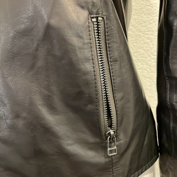 ATM | Lamb Leather Moto Jacket - Picture 8 of 13